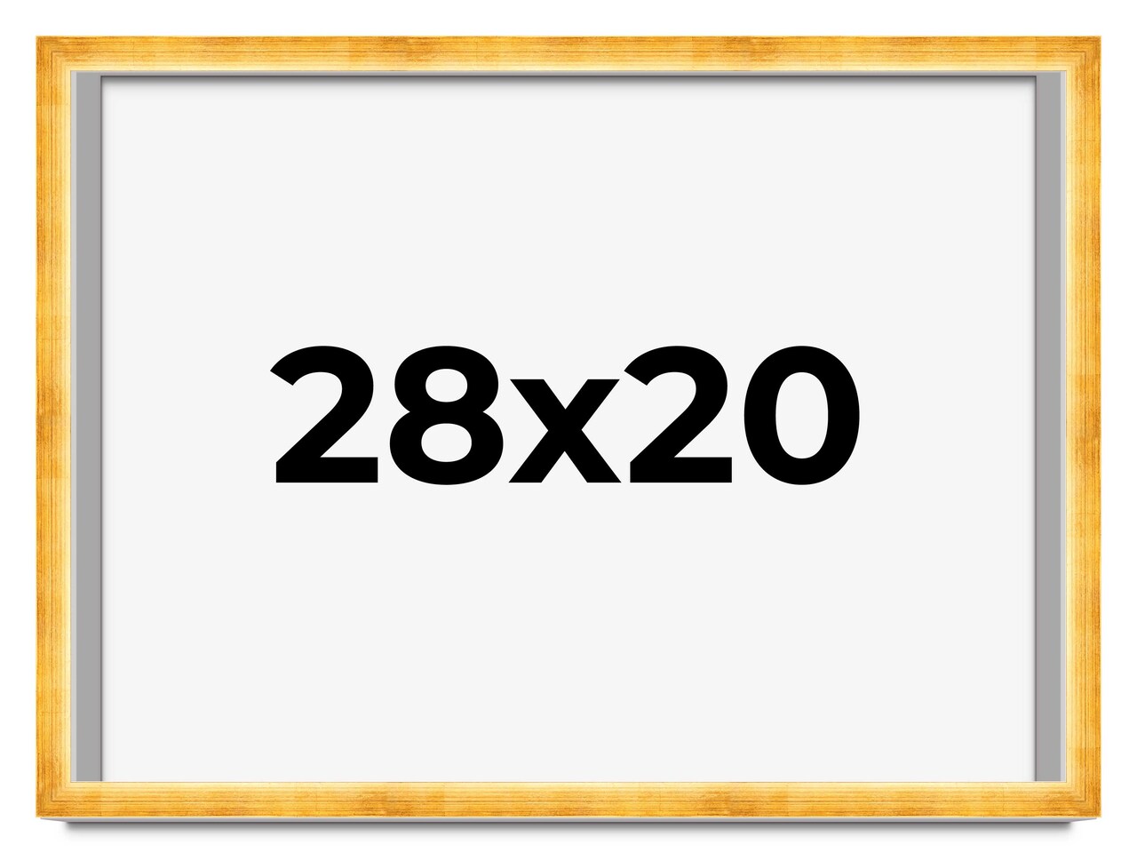 20x28 Minimalist Shadow Box Picture Frame with UV-Resistant Acrylic & Acid Free Backing, Available in 5 Finishes - Black, Brown, Gold, Silver, White